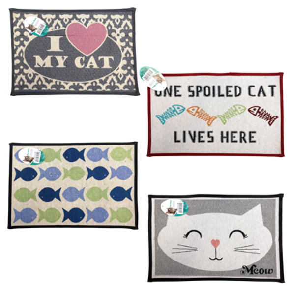 CAT MAT 13 X 19 NON-SLIP RANDOM DESIGNS CAT MAT 13 X 19 NON-SLIP RANDOM DESIGNS