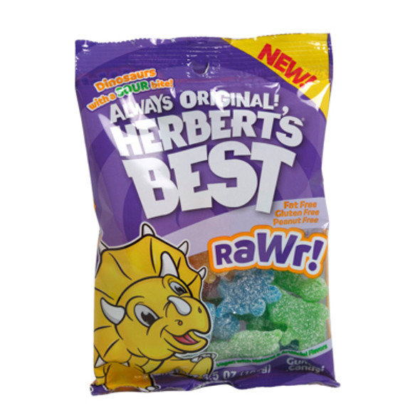 HERBERTS BEST RAWR! 3.5 OZ PEG BAG HERBERTS BEST RAWR! 3.5 OZ PEG BAG