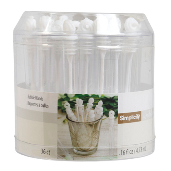 BUBBLE WANDS 36CT .16FL OZ LOVE KNOT WEDDING SIMPLICITY
