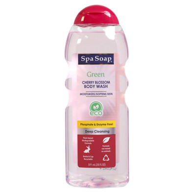 BODY WASH 20OZ CHERRY BLOSSOM FRIENDLY SPASOAP