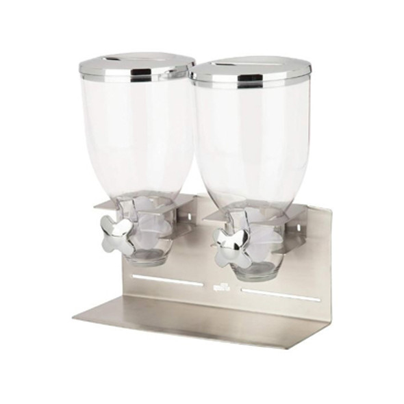 RTA FOOD DOUBLE DISPENSERS 15.13X8.13X13.75 DESIGNER EDITION BROWN BOX RTA FOOD DOUBLE DISPENSERS 15.13X8.13X13.75 DESIGNER EDITION BROWN BOX