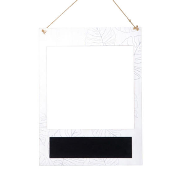 WALL ART 23X31X.5 REVERSIBLE MR/MRS SELFIE FRAME BLACK/WHITE WOOD (20.00)