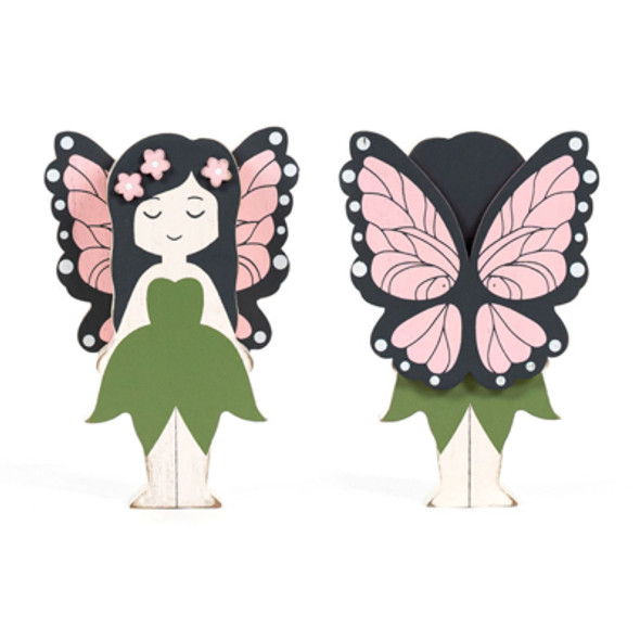 TABLETOP DECOR 4X5X1.25 REVERSIBLE FAIRY CHUNKY CUTOUT (5.00)