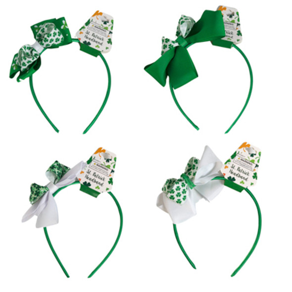ST PATRICKS HEADBAND 6AST BOW STYLES STPAT/BARBELL HDR