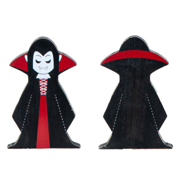 TABLETOP DECOR 4X6X1 REVERSIBLE VAMPIRE GIRL CUTOUT WOOD  (4.00)