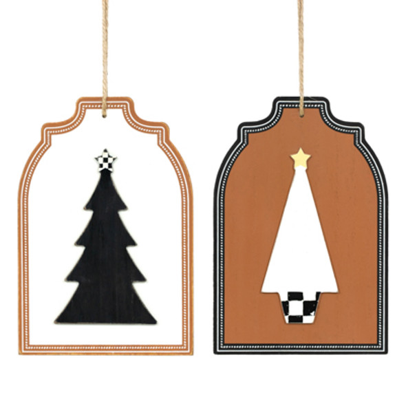 WALL PLAQUE 7X10X.5 REVERSIBLE HANGING TREE WOOD (7.00)