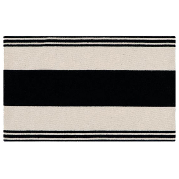 PLACEMAT 19X13 COLOR BLOCK BLACK/WHITE COTTON