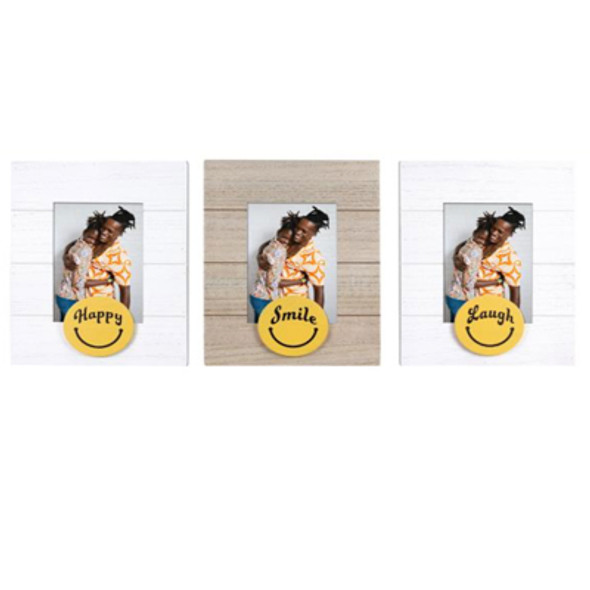 PICTURE FRAME 3AST 4X6 SUNNY DAYS WOOD