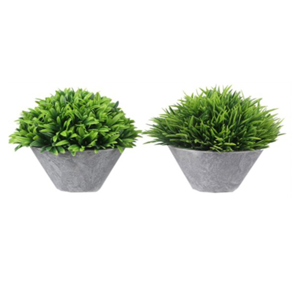 PLANTER W/ARTIFICIAL GREENARY 2AST 4.75X4.75X4 BOTANICAL