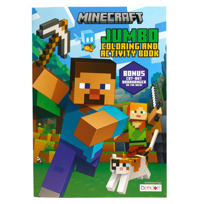 COLORING BOOK MINECRAFT 24-PC COUNTER DISPLAY SELL IN USA ONLY