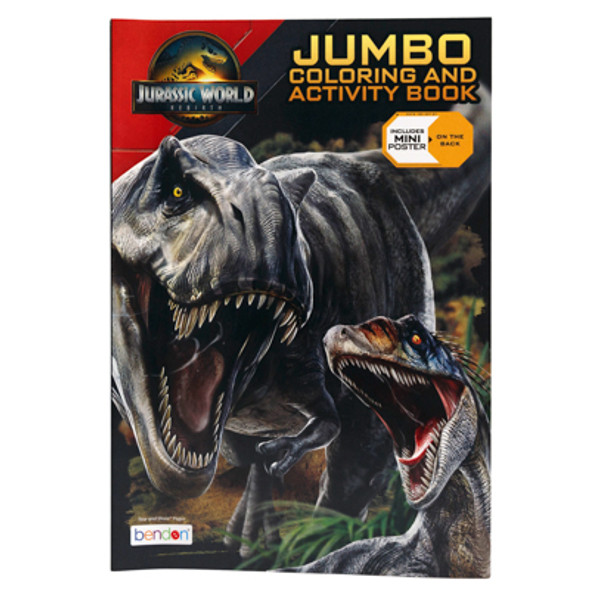 COLORING BOOK JURASSIC WORLD 24-PC COUNTER DISPLAY COLORING BOOK JURASSIC WORLD 24-PC COUNTER DISPLAY