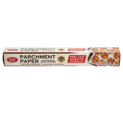 PARCHMENT PAPER 16CT 12X16.5IN  PRE-CUT SHEETS HOME SELECT