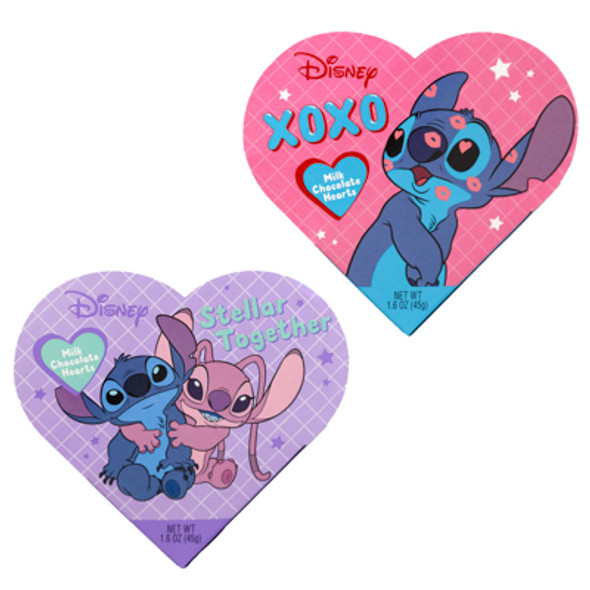DISNEY STITCH CRISPY CHOCOLATY HEART BOX 1.6 OZ IN COUNTER DISPLAY DISNEY STITCH CRISPY CHOCOLATY HEART BOX 1.6 OZ IN COUNTER DISPLAY