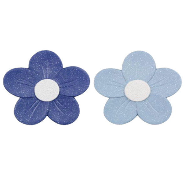 STEPPING STONES 2AST 10X10 FLOWER BLUE CEMENT
