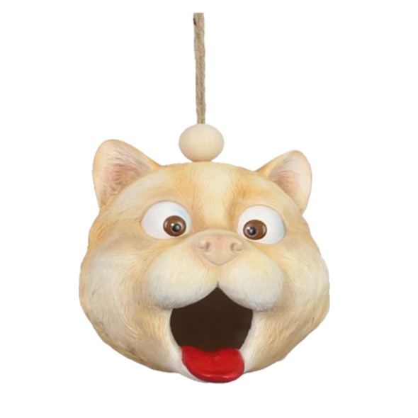 BIRDHOUSE 6.22X6.3X7.09 GARDEN HUMOR CAT RESIN BIRDHOUSE 6.22X6.3X7.09 GARDEN HUMOR CAT RESIN
