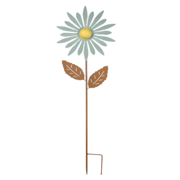 GARDEN STAKE 11.5X39.25 FLOWER METAL GARDEN STAKE 11.5X39.25 FLOWER METAL