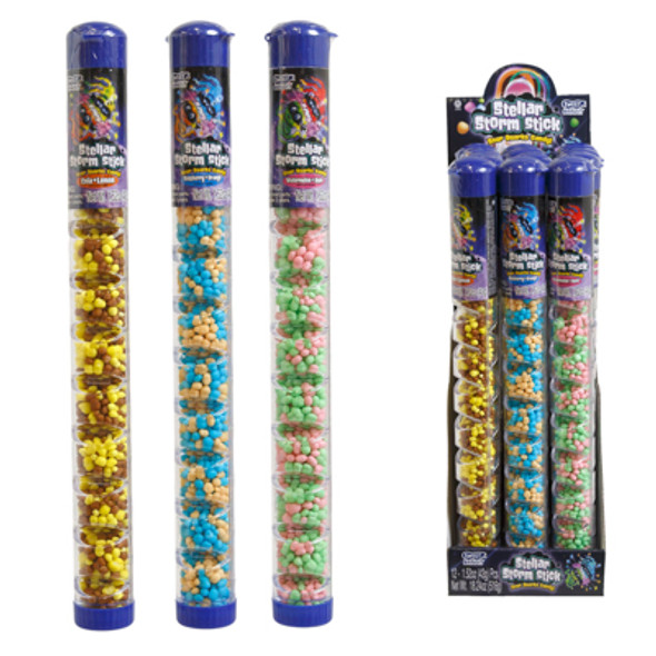 STELLAR STORM STICK SOUR CANDY 12 PC COUNTER DISPLAY