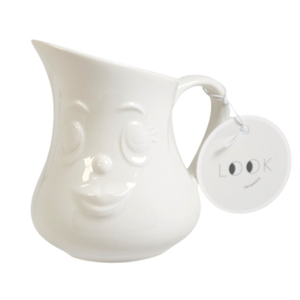 CREAMER MUG 10OZ MRS EMBOSSED FACE LOOK CERAMICS CREAMER MUG 10OZ MRS EMBOSSED FACE LOOK CERAMICS