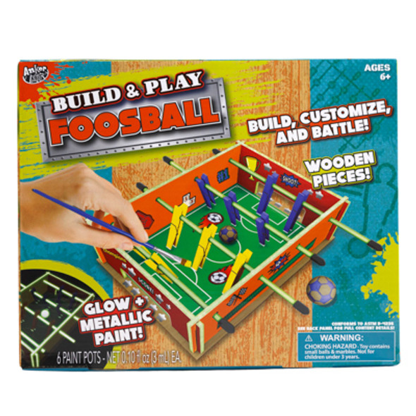 TABLETOP FOOSBALL TABLE DESIGN YOUR OWN MAKE & PAINT BOXED *20.00*