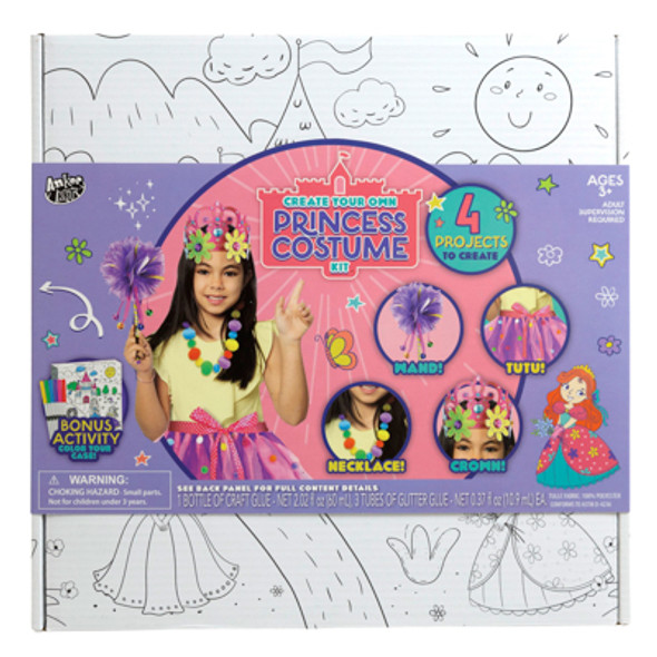 PRINCESS DELUXE COSTUME KIT DIY CROWN, NECKLACE, WAND & TUTU BOXED *20.00*