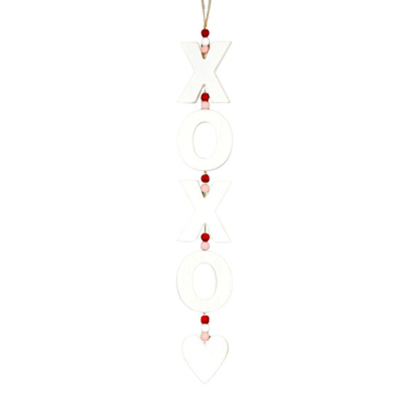 WALL ART 3X23X.5 GARLAND XOXO WOOD (7.00)