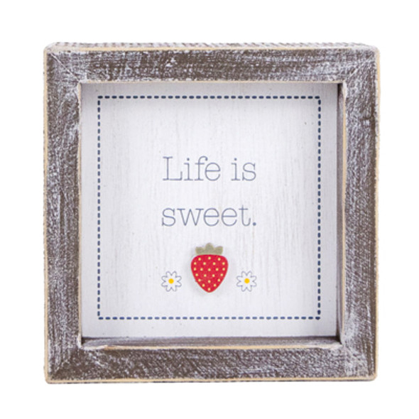 WALL SIGN 5X5X1.5 SHIPLAP SWEET  WOOD (6.00)