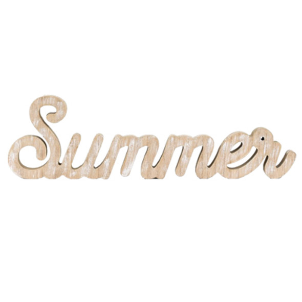 TABLETOP DECOR 15X5X1 CUTOUT  SUMMER  WOOD (8.00) TABLETOP DECOR 15X5X1 CUTOUT  SUMMER  WOOD (8.00)