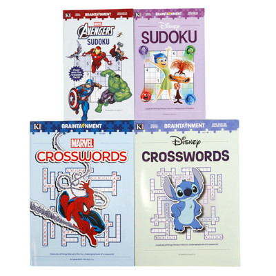 DISNEY/MARVEL CROSSWORDS & SUDOKU 48 DIGEST & 48 FULL SIZE IN FLOOR DISPLAY