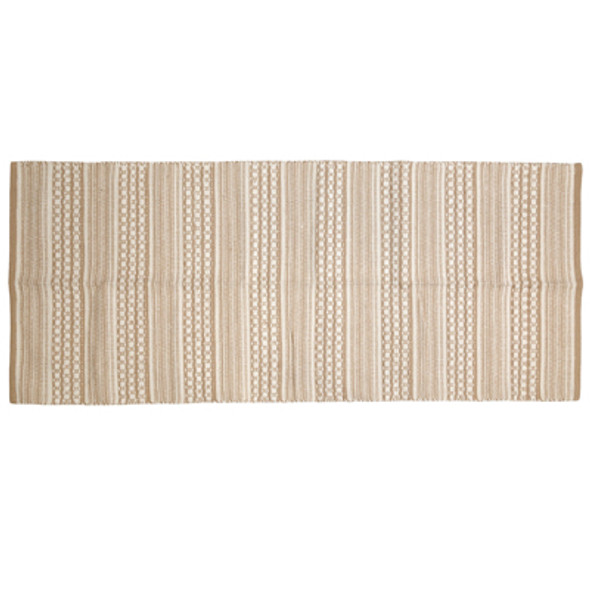 RUG 2.6X6 MODERN CHIC DOBBY STRIPE HAND LOOMED STONE COTTON RUG 2.6X6 MODERN CHIC DOBBY STRIPE HAND LOOMED STONE COTTON