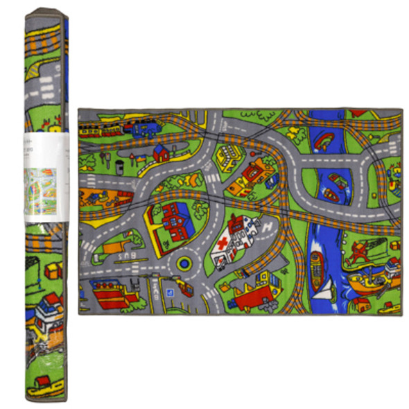 RUG 40X60IN KIDS PLAY STREET MAP LATEX BACK/ NYLON RUG 40X60IN KIDS PLAY STREET MAP LATEX BACK/ NYLON