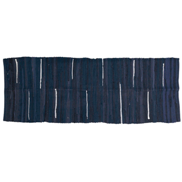RUG 2.3X6 CHINDI HANDWOVEN MULTICOLOR NAUTICAL BLUE RECYCLED COTTON RUG 2.3X6 CHINDI HANDWOVEN MULTICOLOR NAUTICAL BLUE RECYCLED COTTON