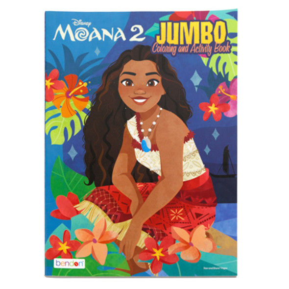 COLORING BOOK MOANA 2IN 24PC DISPLAY BOX