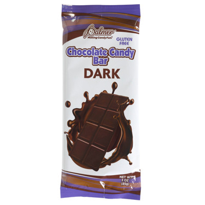 DARK CHOCOLATE CANDY BAR 3 OZ IN COUNTER DISPLAY