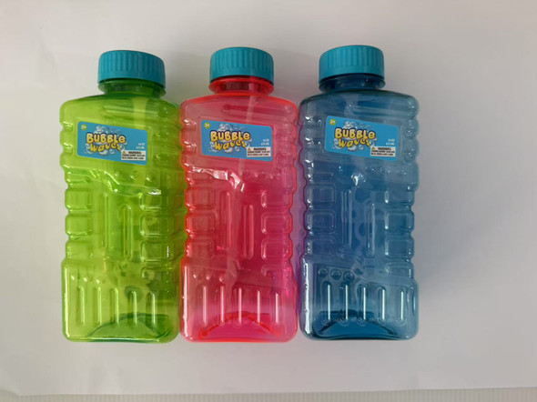 BUBBLES 16OZ/3AST BOTTLE CLRS/UPC LABEL/6PC COUNTER DISPLAY