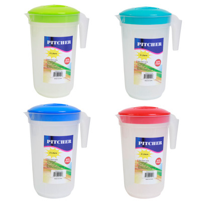 PITCHER 2L 4 ASSORTED COLORS