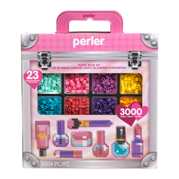 PERLER MAKUP BOX KIT 3K BEADS/23PROJECTS/PEGBOARD/SHINY SHEET/PATTERNS/IRONING PAPER *19.79* PERLER MAKUP BOX KIT 3K BEADS/23PROJECTS/PEGBOARD/SHINY SHEET/PATTERNS/IRONING PAPER *19.79*