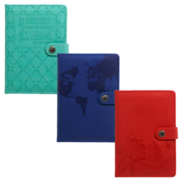 JOURNALS 3AST 256PG PAGES RED/BLUE/TURQUOISE JOURNALS 3AST 256PG PAGES RED/BLUE/TURQUOISE