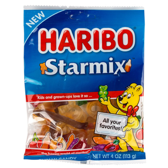 HARIBO STARMIX 4 OZ PEG BAG HARIBO STARMIX 4 OZ PEG BAG