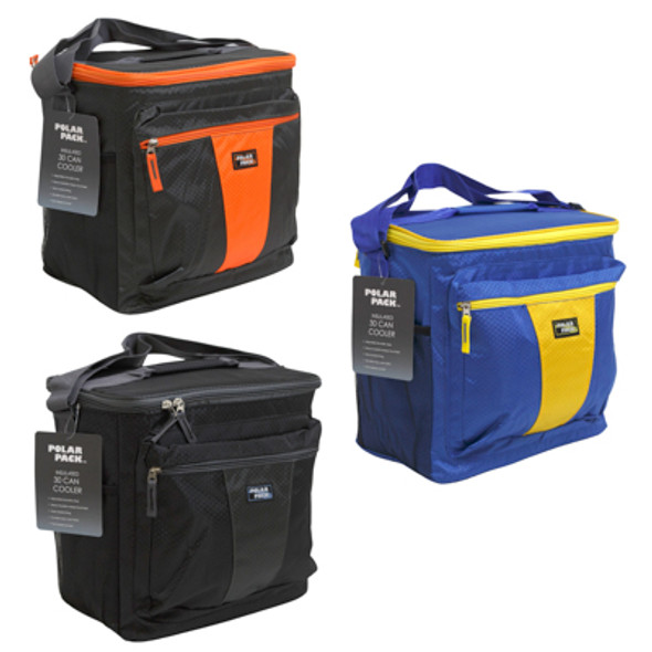 COOLER 30CAN INSULATED 3AST BLACK/CHARCOAL/ROYAL BLUE
