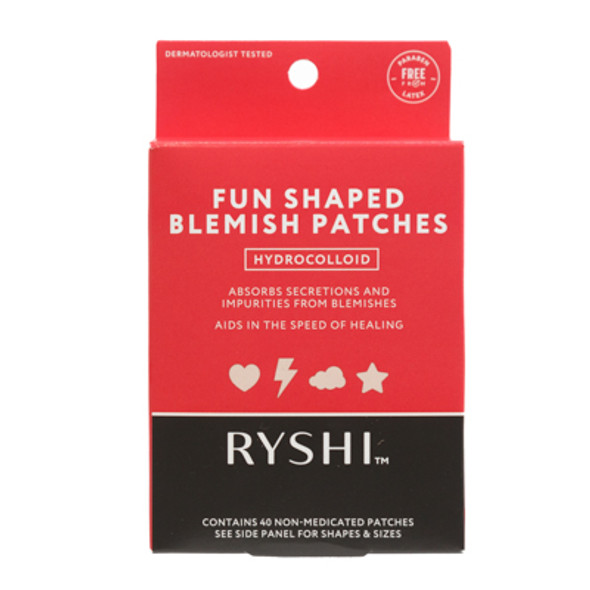 BLEMISH PATCHES 40CT FUN SHAPED HYDROCOLLOID RYSHI RITE AID PEGGABLE BLEMISH PATCHES 40CT FUN SHAPED HYDROCOLLOID RYSHI RITE AID PEGGABLE