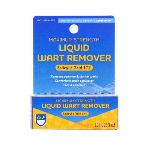 LIQUID WART REMOVER .31OZ 17%SALICYLIC ACID RITE AID PEGGABLE LIQUID WART REMOVER .31OZ 17%SALICYLIC ACID RITE AID PEGGABLE
