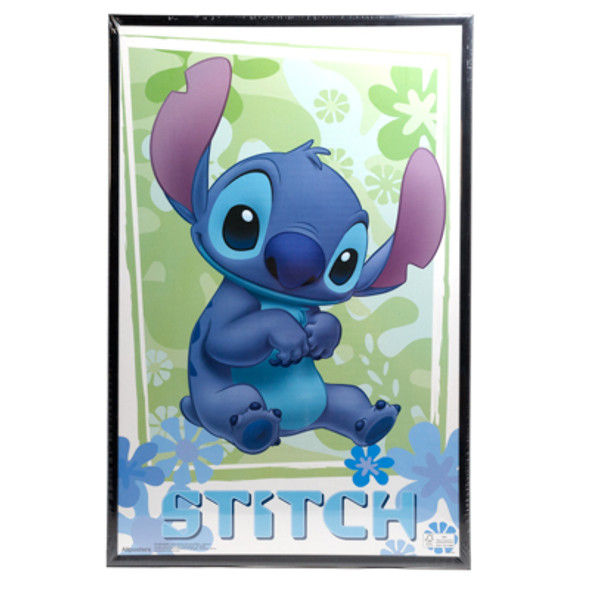 FRAMED POSTER DISNEY LILO AND STITCH FLOWERS 14.725 X 22.375 *10.99* FRAMED POSTER DISNEY LILO AND STITCH FLOWERS 14.725 X 22.375 *10.99*
