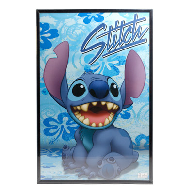FRAMED POSTER DISNEY LILO AND STITCH SITTING 14.725 X 22.375 *10.99*