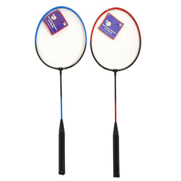 BADMINTON RACKET 24INL RED/BLUE W/SPORT HEADER