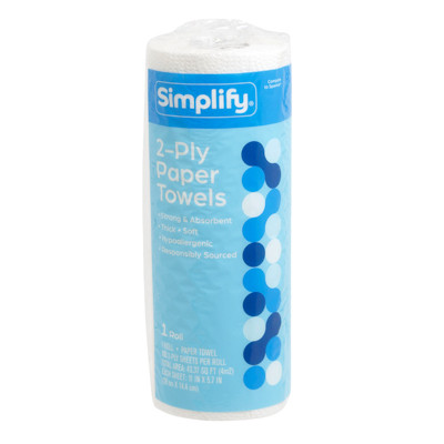 PAPER TOWELS 100SHEETS 2PLY RITE AID SIMPLIFY