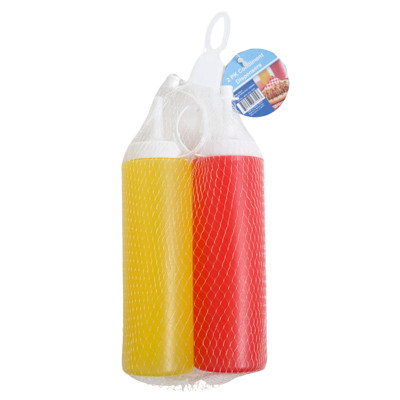 MUSTARD/KETCHUP 2PK CONDIMENT BOTTLES 8.45OZ MESH BAG/HT