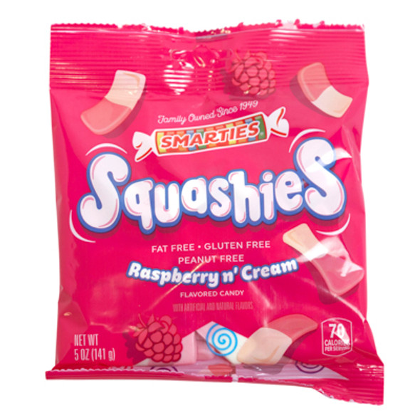 SMARTIES SQUASHIES 5 OZ PEG BAG SMARTIES SQUASHIES 5 OZ PEG BAG