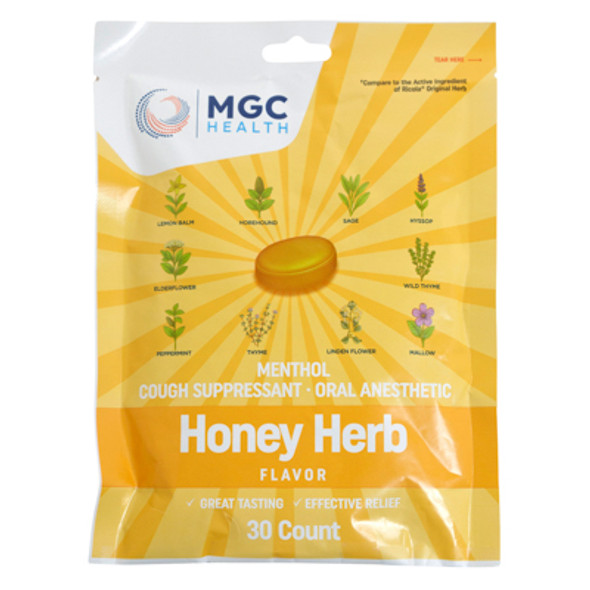 COUGH DROPS 30CT HONEY HERB COMPARE TO RICOLA 8-12PC TRAY PACK 08/2027 COUGH DROPS 30CT HONEY HERB COMPARE TO RICOLA 8-12PC TRAY PACK 08/2027