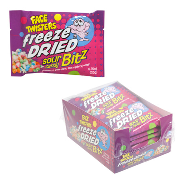 FREEZE DRIED SOUR CANDY BITZ 1.76 OZ PEG BAG FREEZE DRIED SOUR CANDY BITZ 1.76 OZ PEG BAG