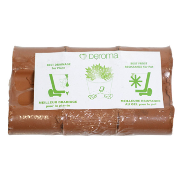 DEROMA PLANTER FEET TERRA COTTA 3PK